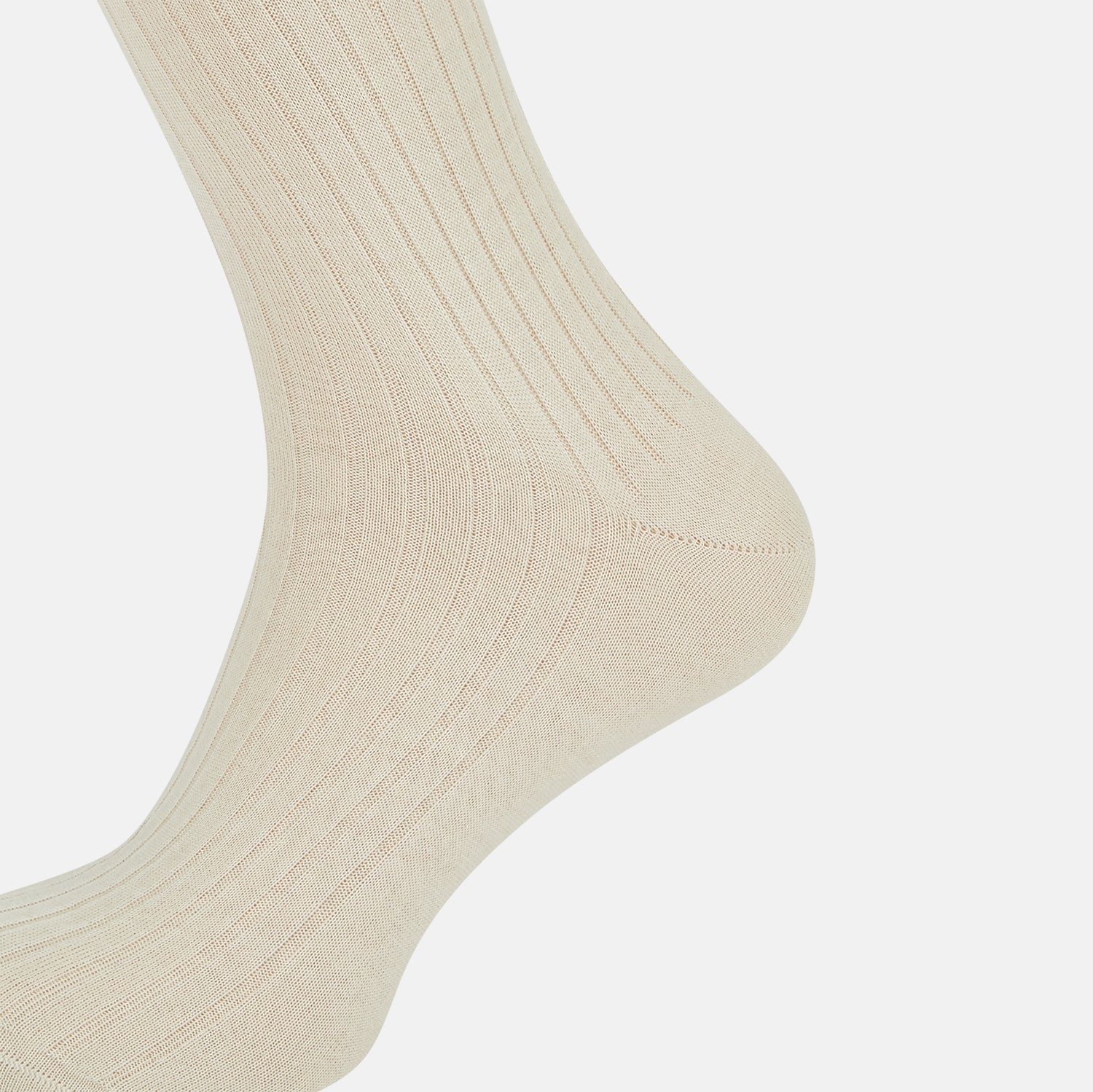 View 3 of product Ivory Cashmere Silk Long Socks 11