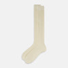 View 2 of product Ivory Cashmere Silk Long Socks 11