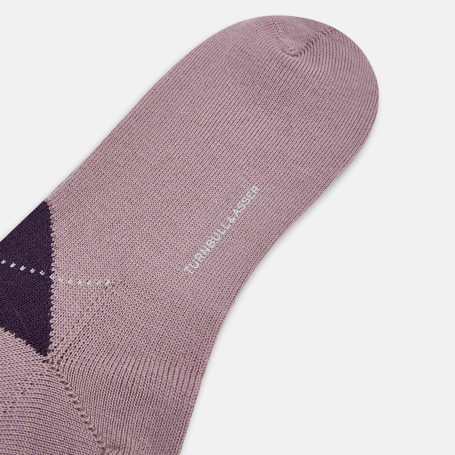 Image 3 of product Lavender & Purple Check Wool Mid-length Socks 13