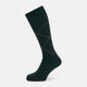 Forest Green & Tan Diamond Wool Mid-length Socks 10.5
