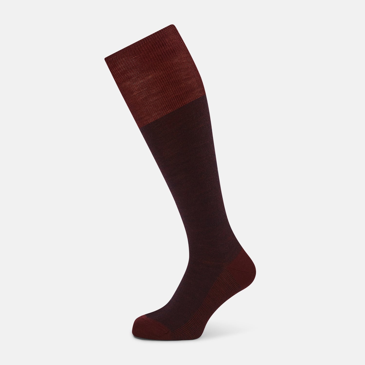 Image 1 of product Burgundy and Navy Wool Long Socks 13