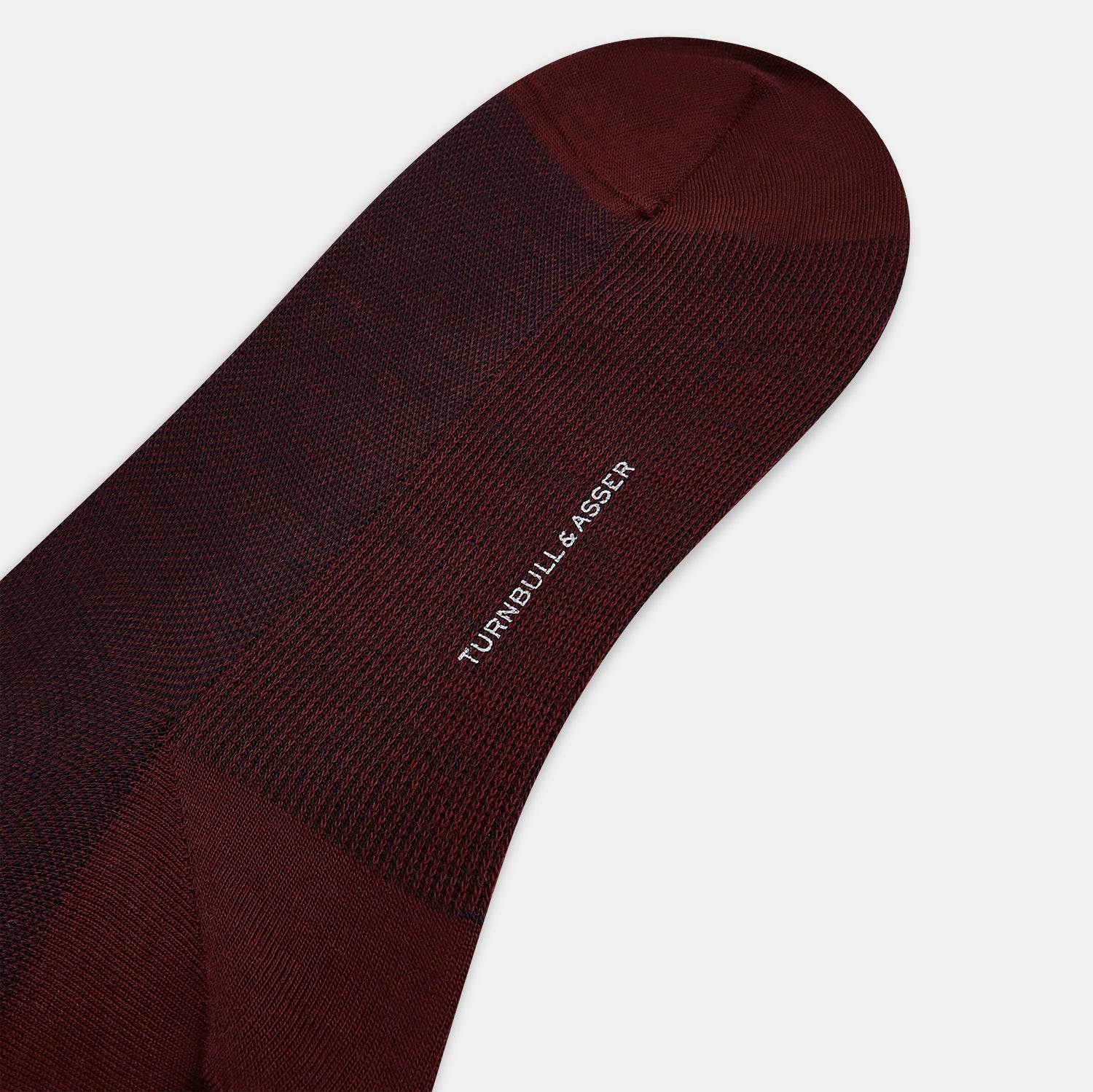 View 3 of product Burgundy and Navy Wool Long Socks 13