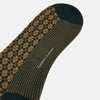 View 3 of product Forest Green & Beige Antique Motif Wool Long Socks 10.5