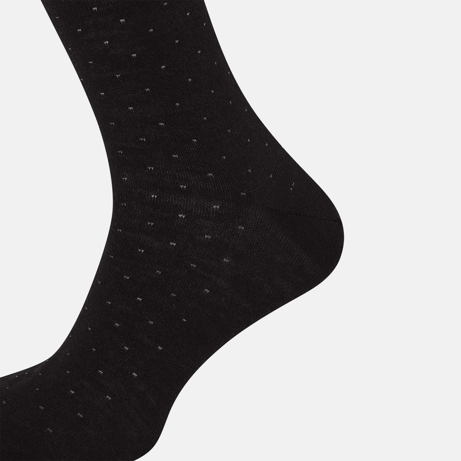 View 4 of product Black and Grey Dot Wool Mid-Length Socks 13