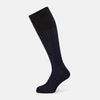 View 1 of product Navy and Blue Wool Blend Long Socks 13