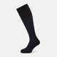 Navy and Blue Wool Blend Long Socks 13