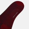 View 3 of product Red and Navy Motif Wool Mid-length Socks 10.5