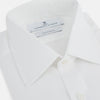 View 2 of product Plain White Cotton Shirt with T&A Collar and Double Cuffs