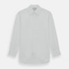 Plain White Cotton Shirt with T&A Collar and Double Cuffs