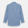 View 5 of product Blue Cotton Shirt with T&A Collar and Double Cuffs