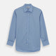 Blue Cotton Shirt with T&A Collar and Double Cuffs