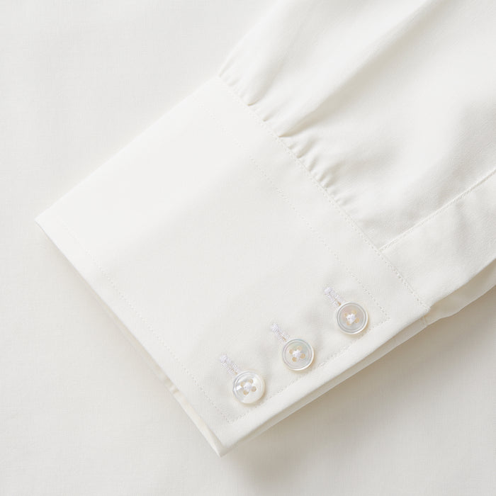 Cream Silk Mayfair Shirt Image 2