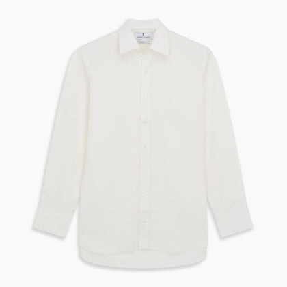 Cream Silk Mayfair Shirt Image 4