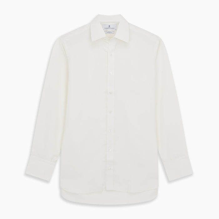 Cream Silk Mayfair Shirt Image 4