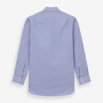 Blue Bengal Stripe Shirt with T&A Collar and 3-Button Cuffs Image 4