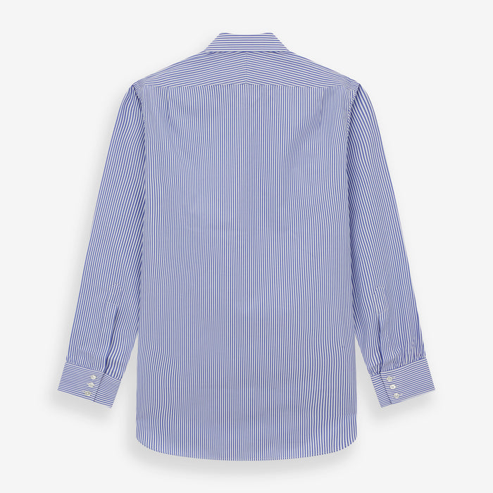 Blue Bengal Stripe Shirt with T&A Collar and 3-Button Cuffs Image 4