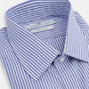 View 2 of product Blue Bengal Stripe Shirt with T&A Collar and 3-Button Cuffs