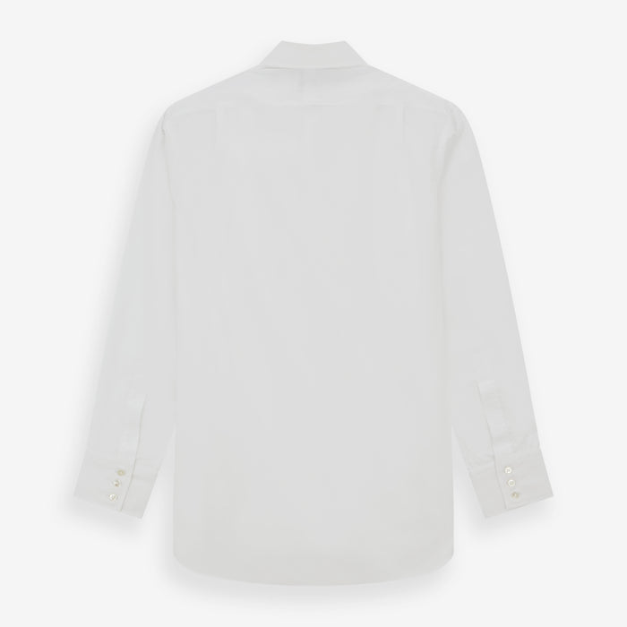 Two-Fold 200 White Cotton Shirt with T&amp;A Collar and 3-Button Cuffs Image 4