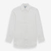 View 1 of product White Linen Shirt with T&A Collar and 3-Button Cuffs