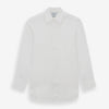 White Linen Shirt with T&A Collar and 3-Button Cuffs