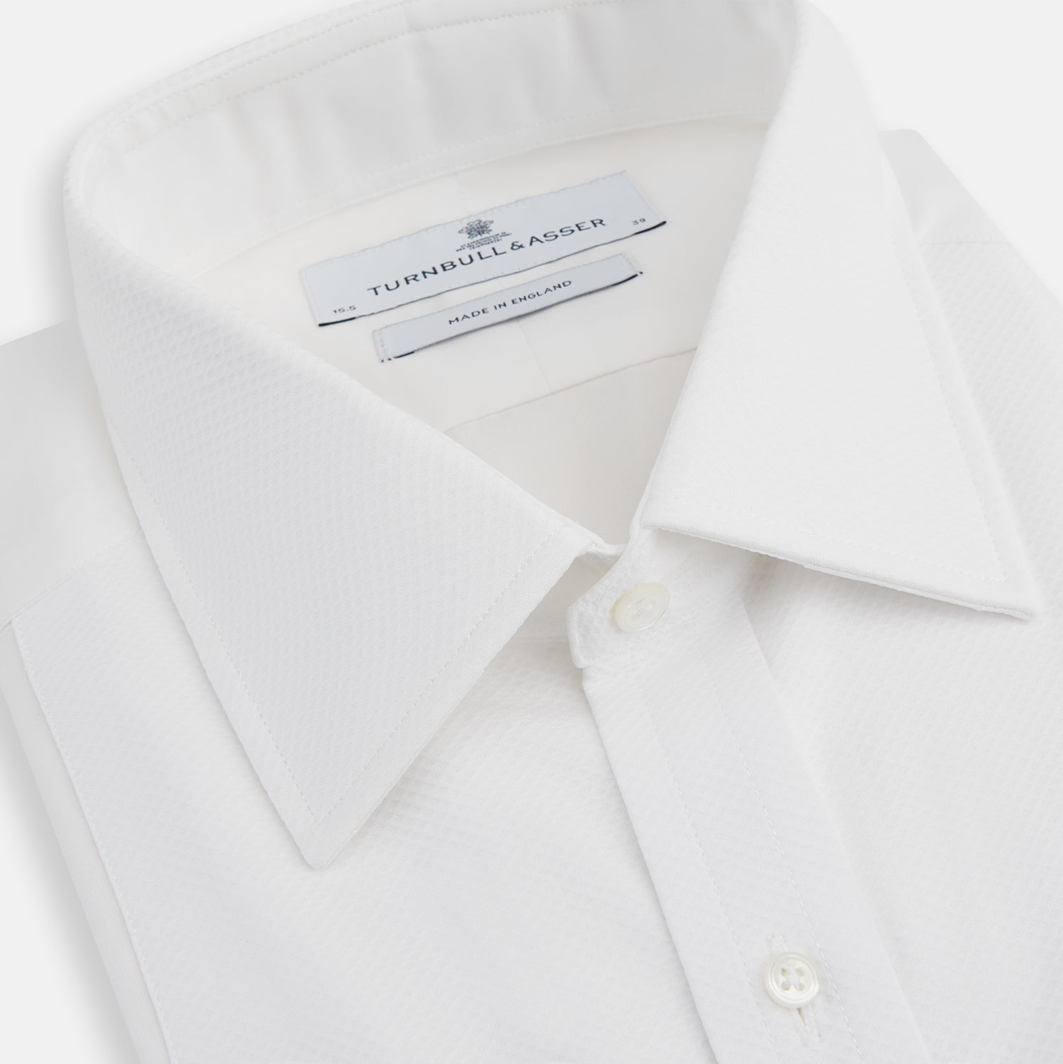 White Marcella Dress Shirt with T&A Collar and Double Cuffs White Marcella Dress Shirt with T&A Collar and Double Cuffs