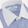 The Gekko Shirt with White Classic T&A Collar and Double Cuffs