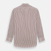 Burgundy Halo  Stripe Mayfair Shirt