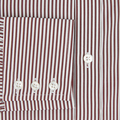 Burgundy Halo Stripe Winston Shirt Image 3
