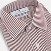 Burgundy Halo  Stripe Mayfair Shirt