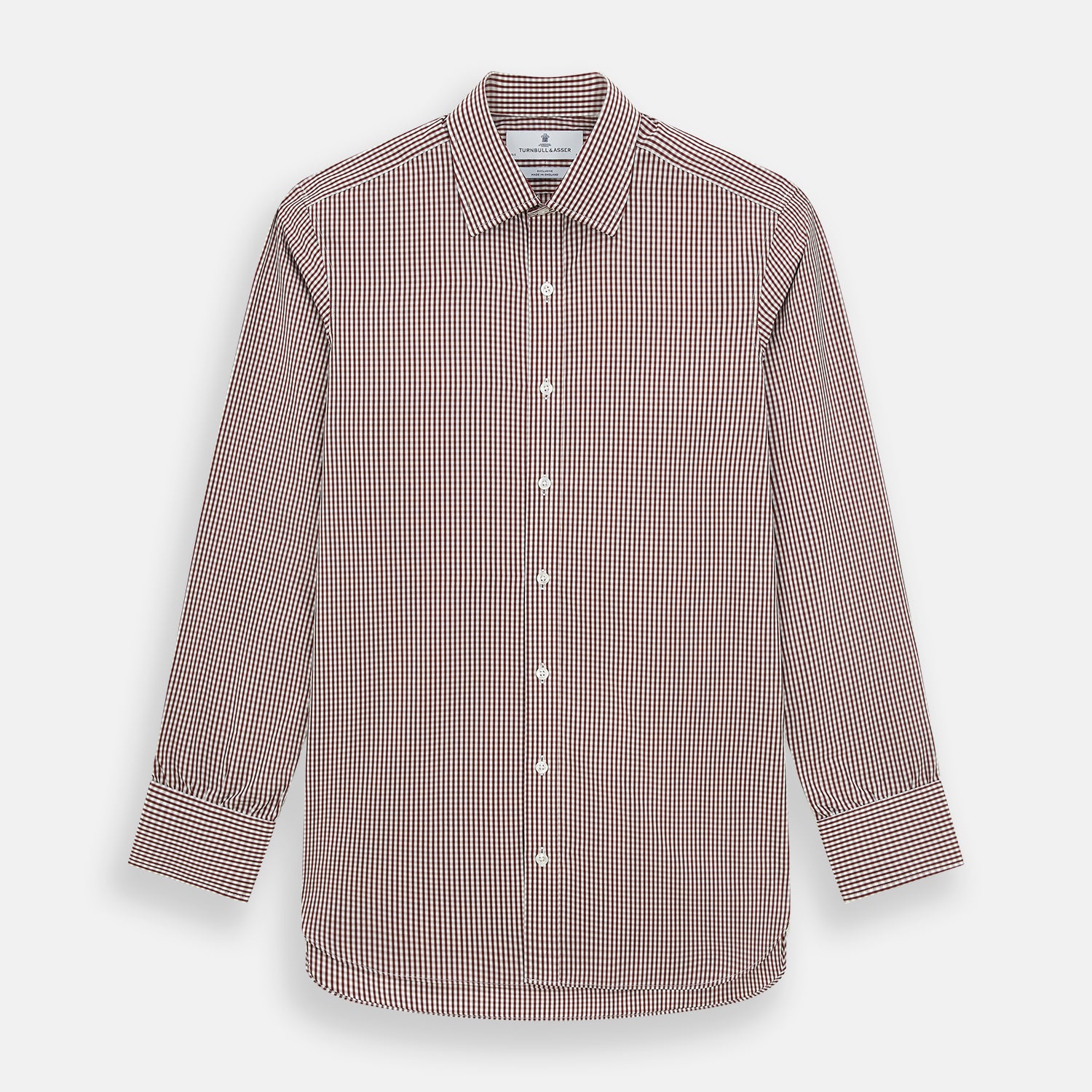 View 1 of product Burgundy Micro Check Winston Shirt