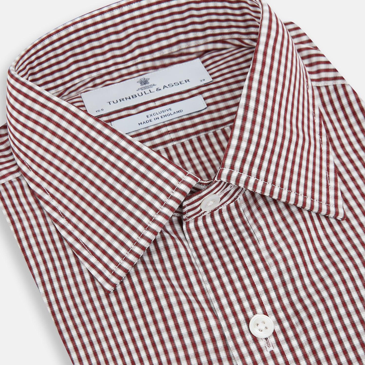View 2 of product Burgundy Micro Check Winston Shirt