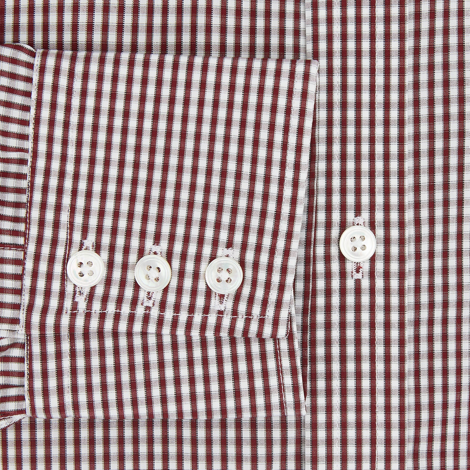 View 4 of product Burgundy Micro Check Winston Shirt