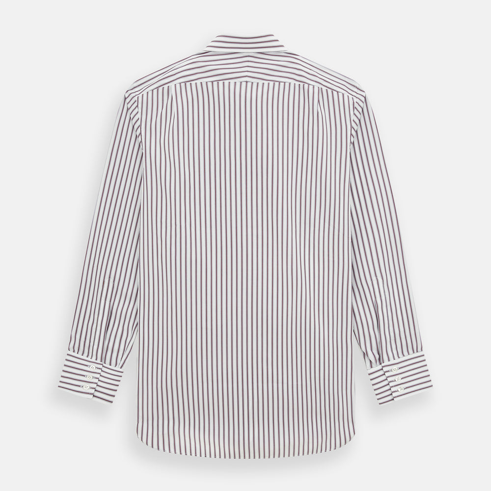 Burgundy Track Stripe Winston Shirt