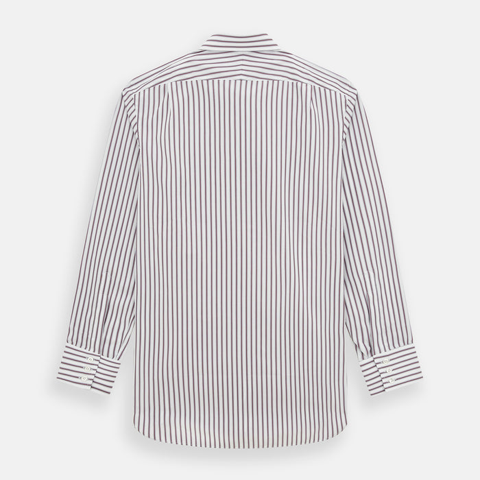 Burgundy Track Stripe Winston Shirt Image 2