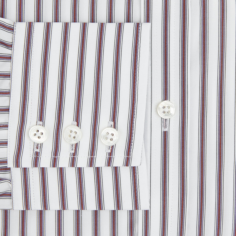 Burgundy Track Stripe Winston Shirt