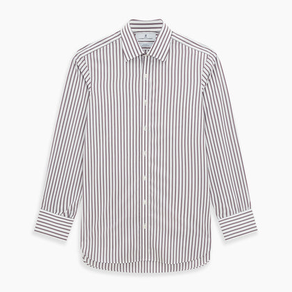 Burgundy Track Stripe Winston Shirt Image 6