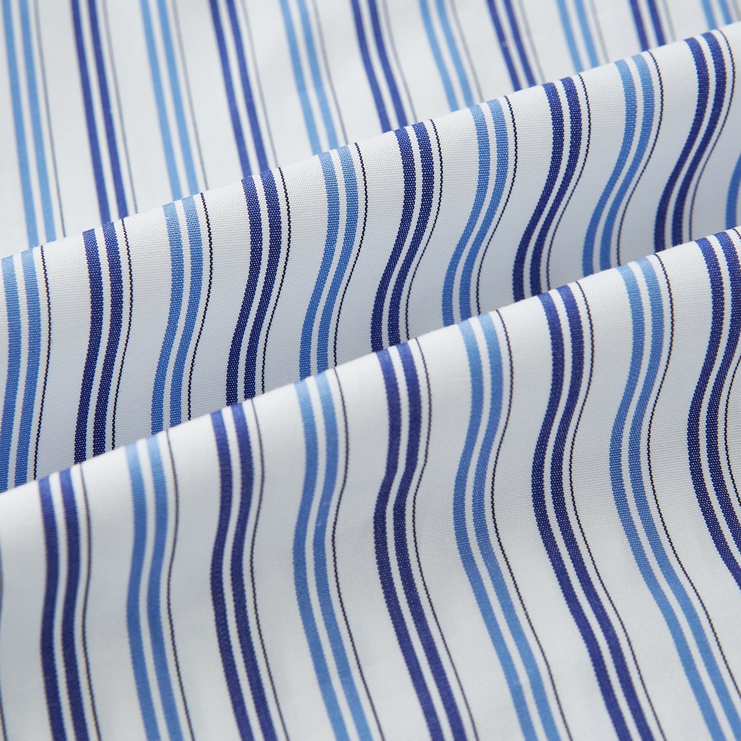 Image 6 of product Blue and Navy Multi Stripe Mayfair Shirt 19