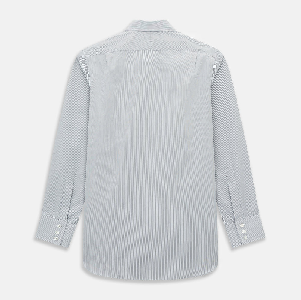 Navy Ripple Double Pinstripe Mayfair Shirt 19