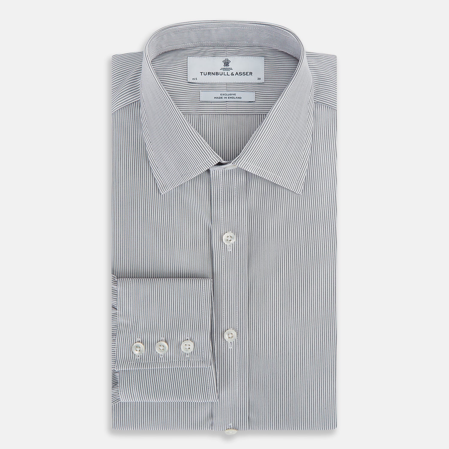 View 5 of product Navy Ripple Double Pinstripe Mayfair Shirt 19