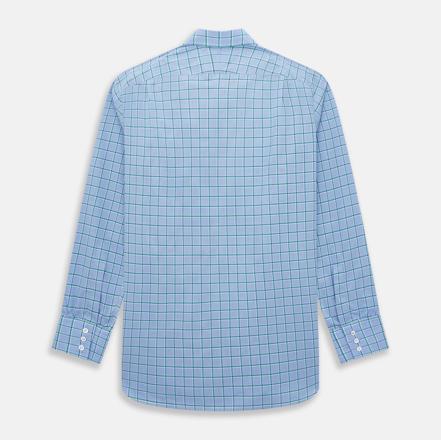 Image 3 of product Blue and Green Windowpane Mayfair Shirt 19