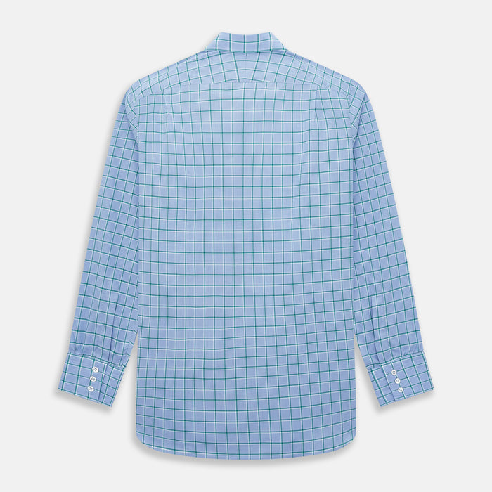 Blue and Green Windowpane Mayfair Shirt Image 2
