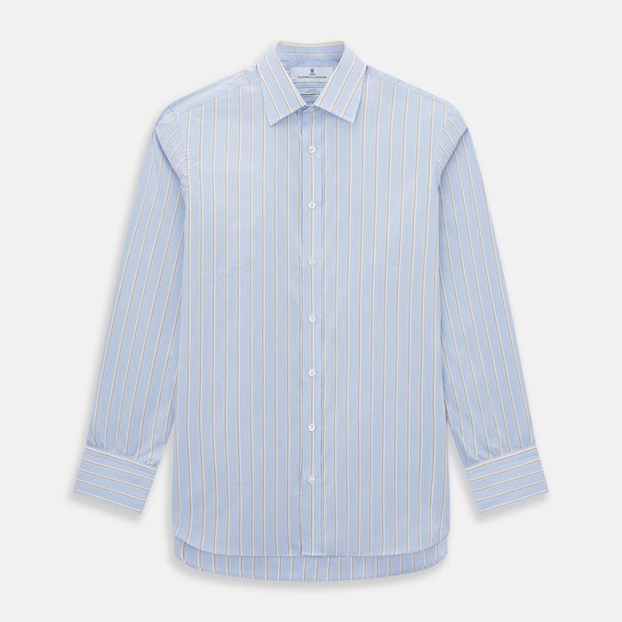 Blue and Yellow Multi-Stripe Mayfair Shirt