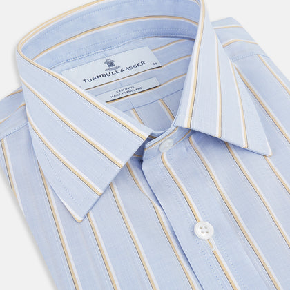 Blue and Yellow  Multi-Stripe Mayfair Shirt