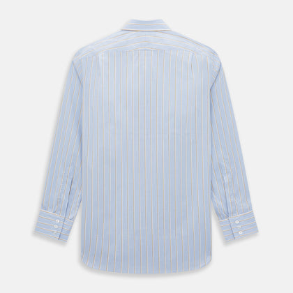 Blue and Yellow  Multi-Stripe Mayfair Shirt Image 2