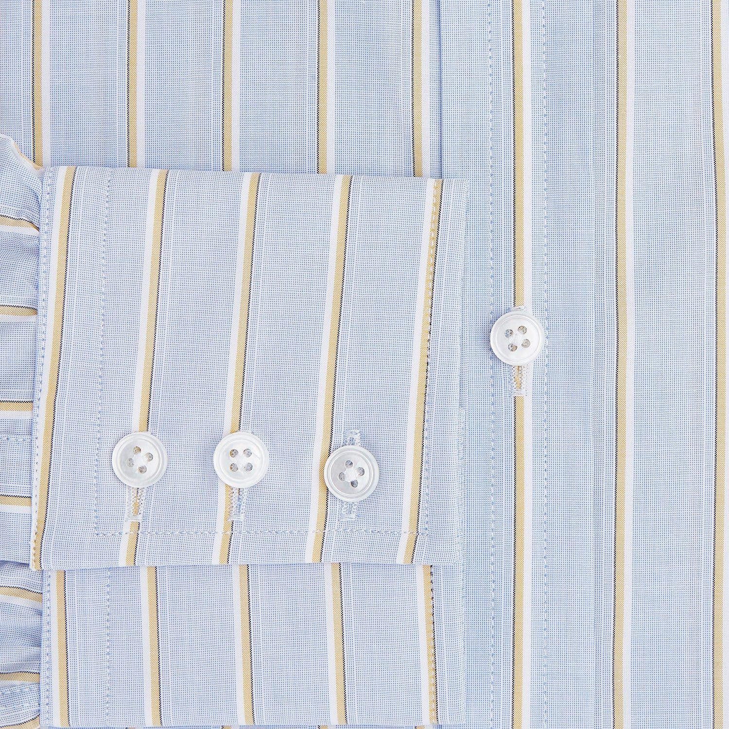 Image 4 of product Blue and Yellow  Multi-Stripe Mayfair Shirt 19