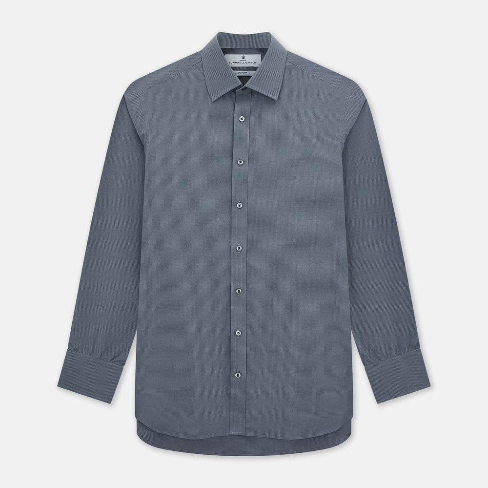 Grey Pin Check Mayfair Shirt 19