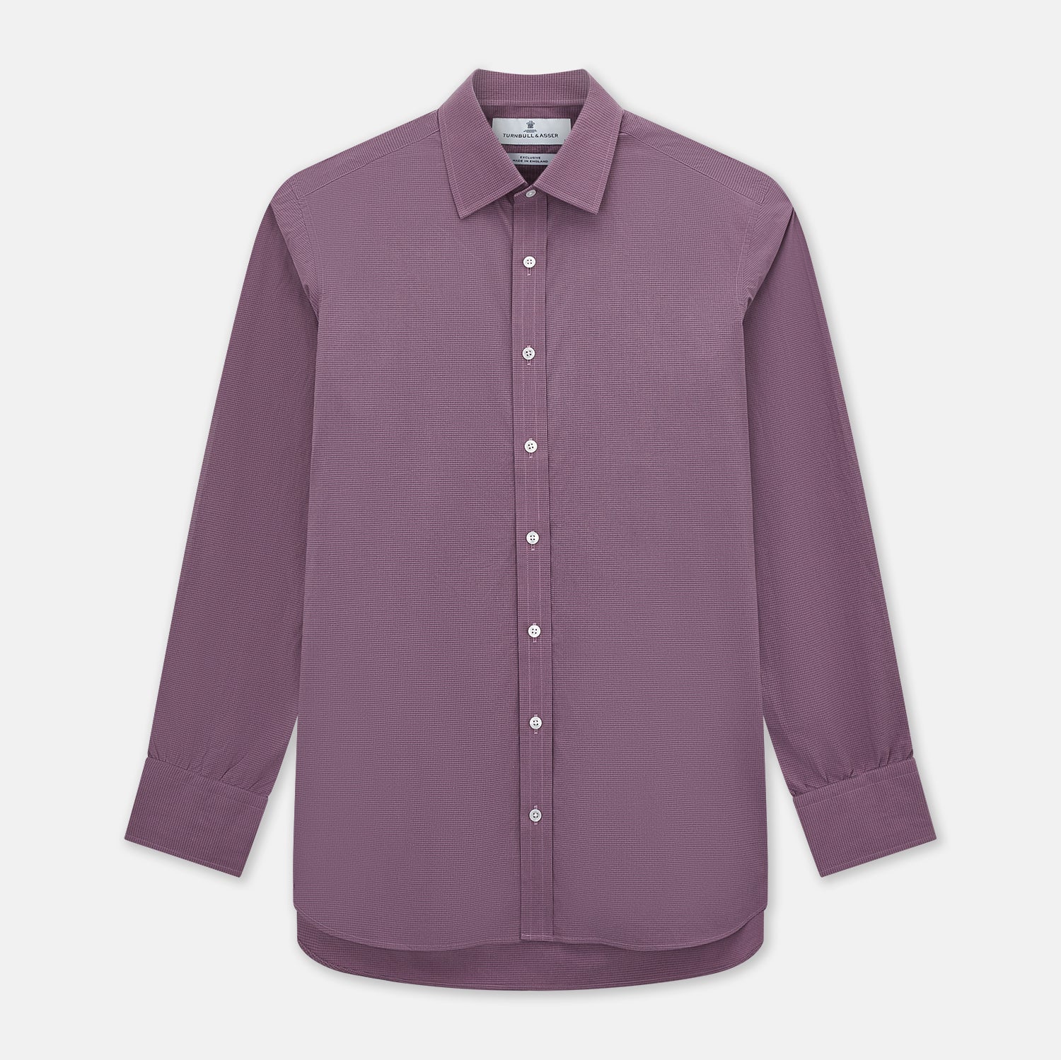 Image 1 of product Light Plum Pin Check Mayfair Shirt 19