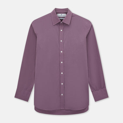 Light Plum Pin Check Mayfair Shirt