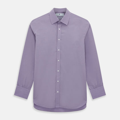 Lilac Pin Check Mayfair Shirt
