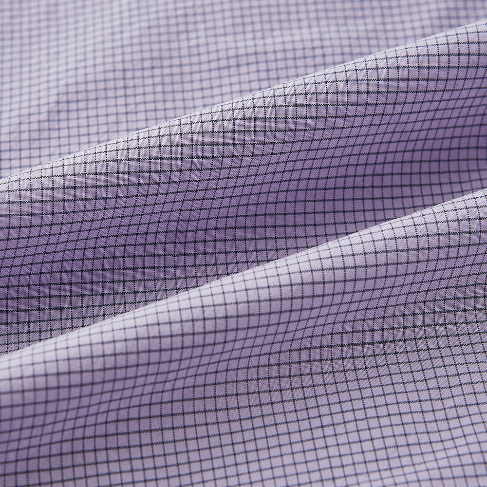 Lilac Pin Check Mayfair Shirt 19